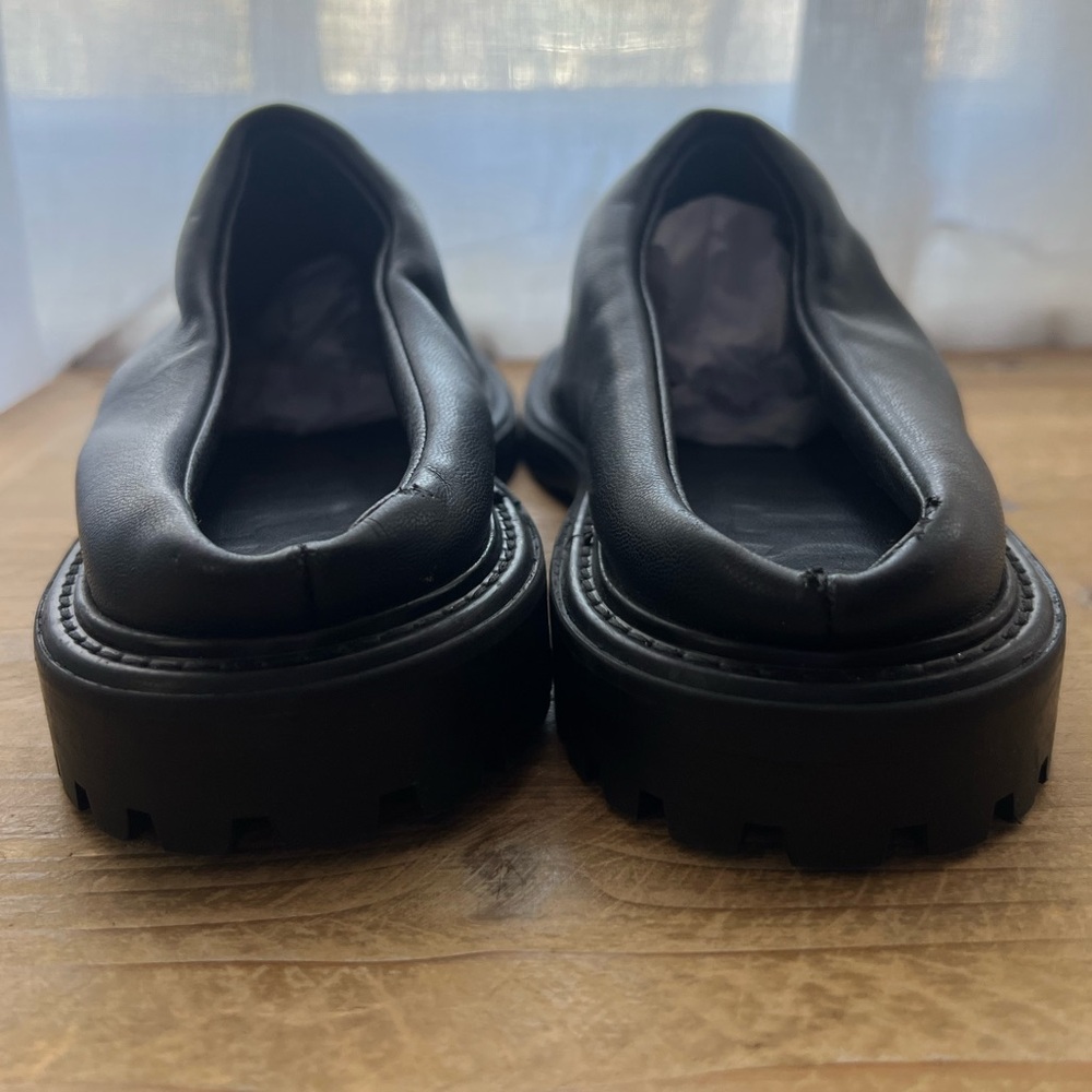 STAUD Astro Quilted Puffer Mules In Black Size 40 New - Picture 4 of 11